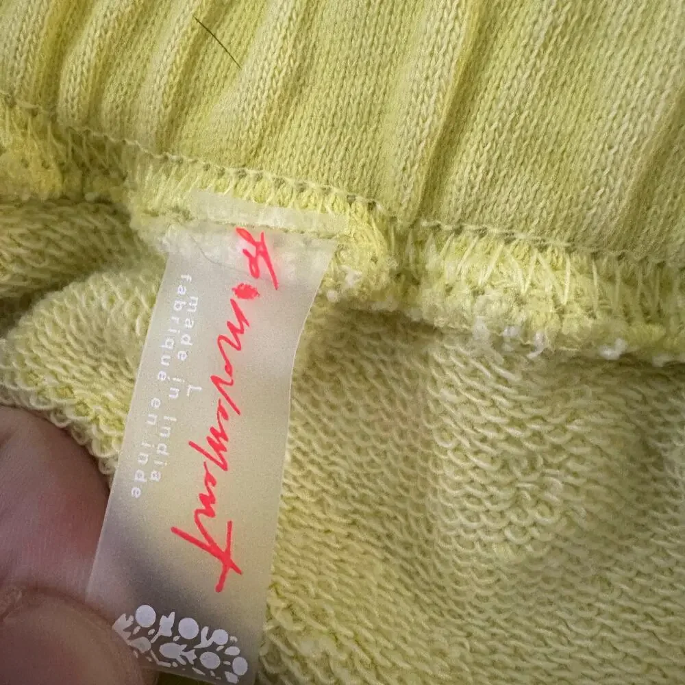 Free People FP Movement All Star Solid Shorts Large Women’s Highlighter - Picture 4 of 7